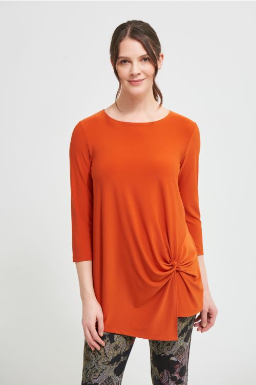 Joseph Ribkoff Topaz Knotted Front Top Style 213584