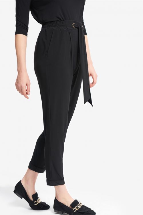 Joseph Ribkoff Black Belted Pants Style 214160