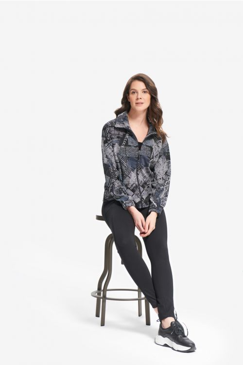 Joseph Ribkoff Black/Grey Jacket Style 214183