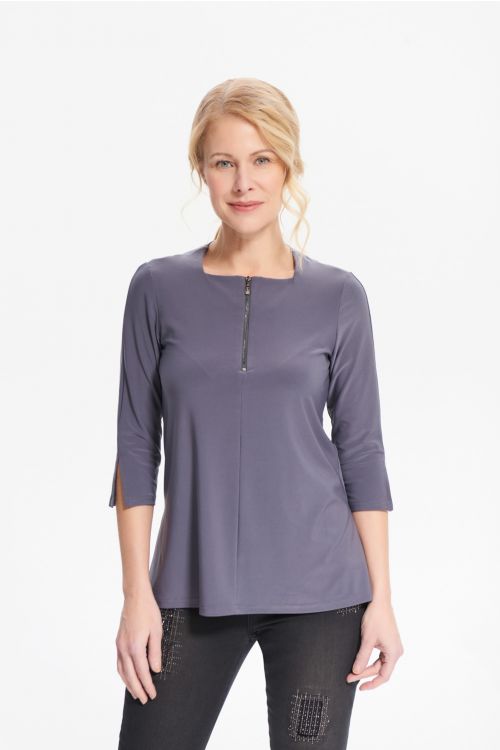 Joseph Ribkoff Granite Square Neck Top Style 214223