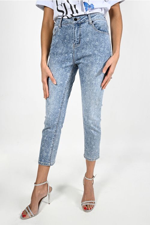 Frank Lyman Blue/White Jean Style 221099