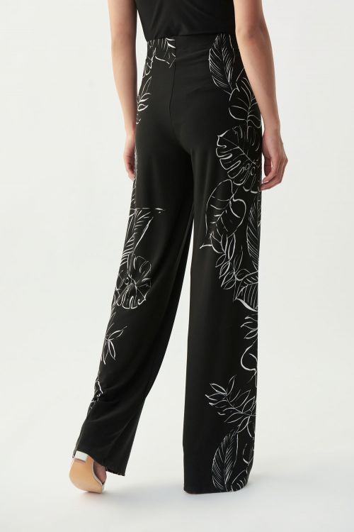 Joseph Ribkoff Black/Vanilla Print Pants Style 221321