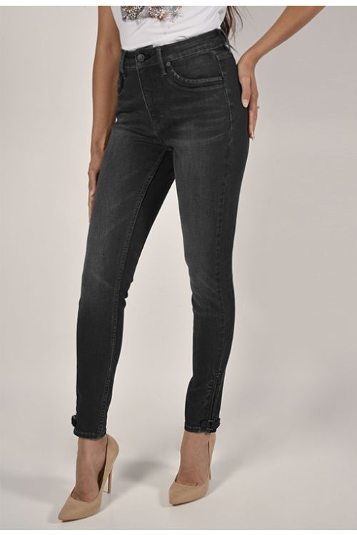 Frank Lyman Black Denim Pants Style 226182U