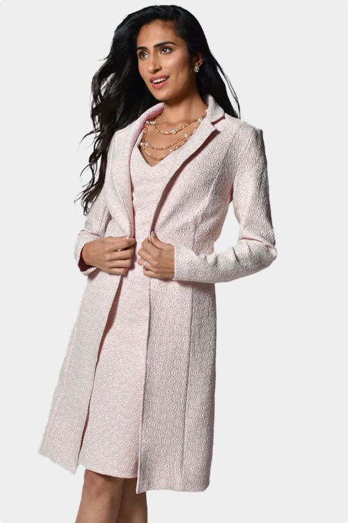 Frank Lyman Blush Knit Jacket Style 228233