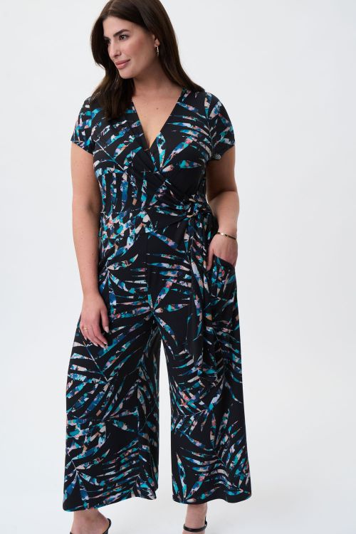 Joseph Ribkoff Black/Multi Jumpsuit Style 231049