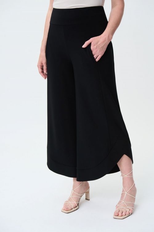 Joseph Ribkoff Black Wide Leg Pants Style 231059