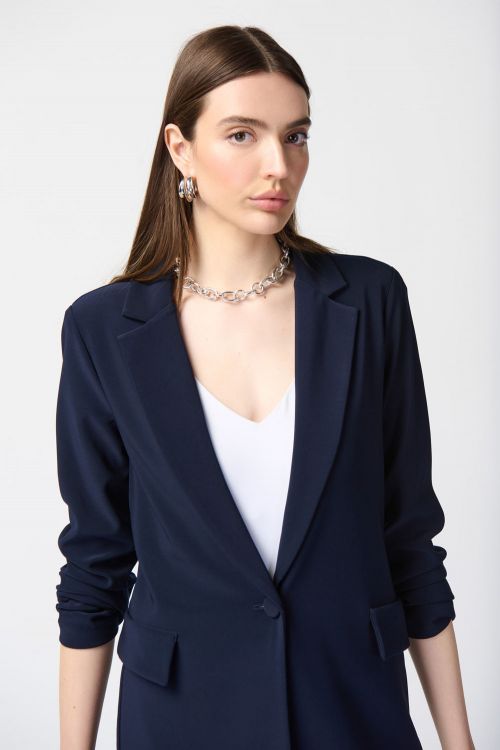 Joseph Ribkoff Midnight Blue Straight Blazer Style 231064TT