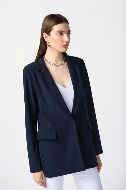 Joseph Ribkoff Midnight Blue Straight Blazer Style 231064TT