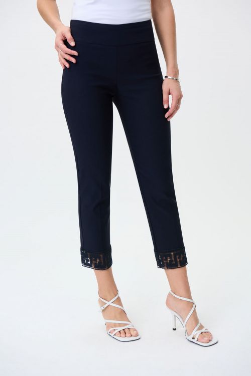 Joseph Ribkoff Midnight Blue Cropped Pull-On Pants Style 231154