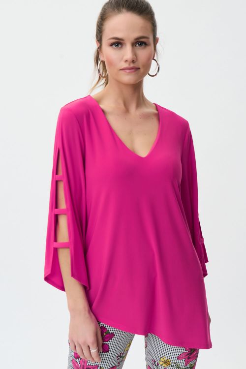 Joseph Ribkoff Dazzle Pink Tunic Style 231156