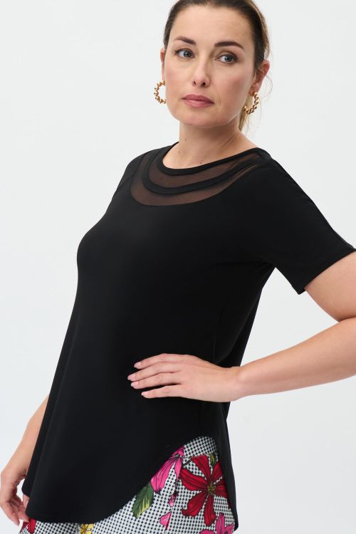 Joseph Ribkoff Black Tunic Style 231158