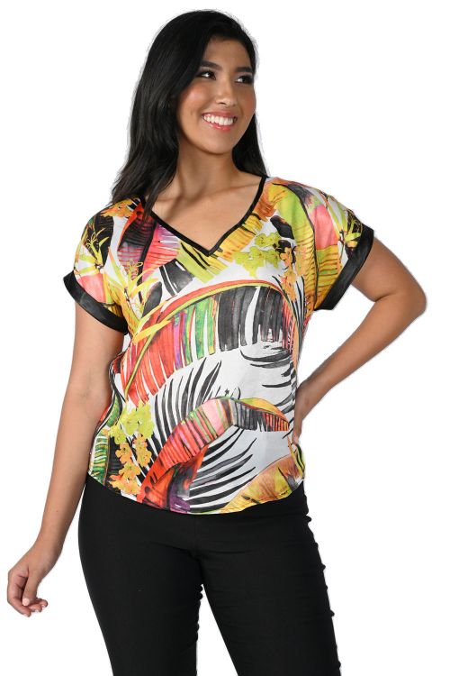 Frank Lyman Black/Multi Top Style 231266