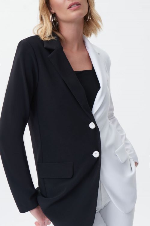 Joseph Ribkoff Black/Vanilla Blazer Style 231295