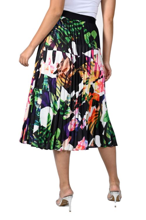 Frank Lyman Black/Multi Woven Skirt Style 231373