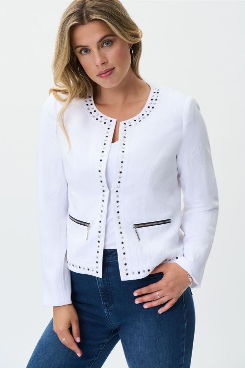 Joseph Ribkoff White Jacket Style 231914