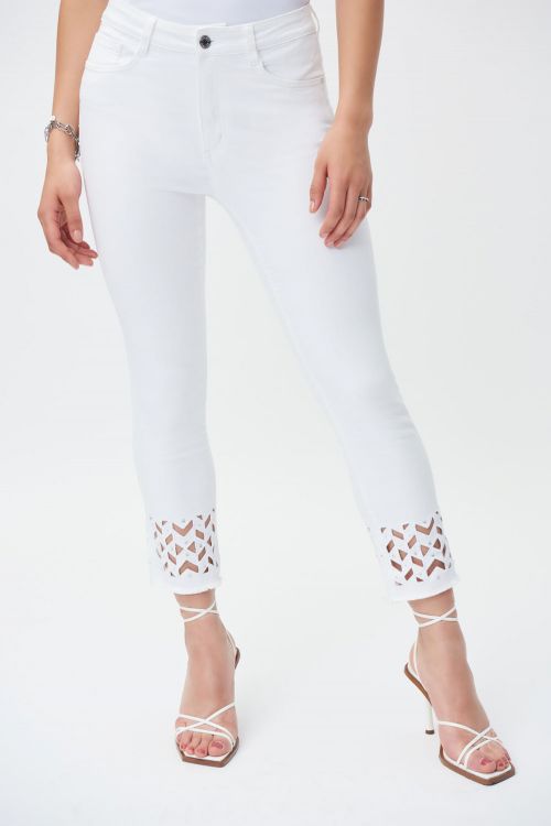 Joseph Ribkoff White Denim Pants Style 231952