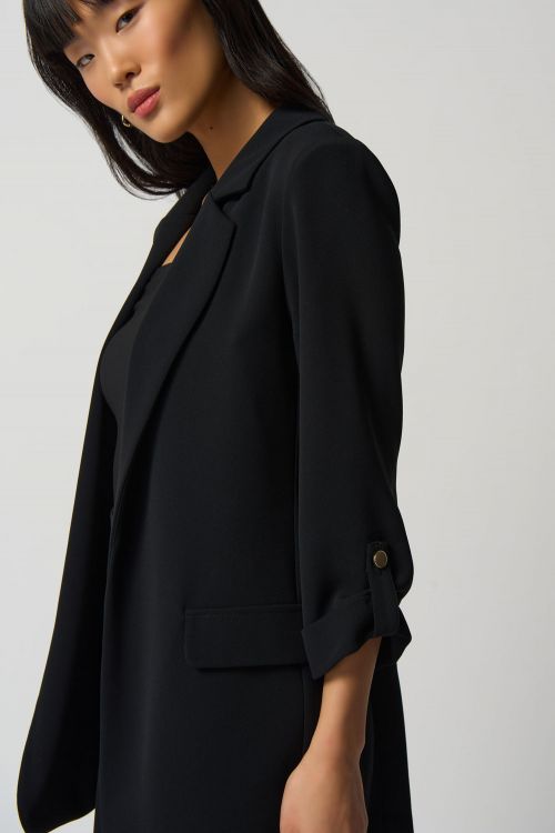 Joseph Ribkoff Black Notched Collar Blazer Style 233038