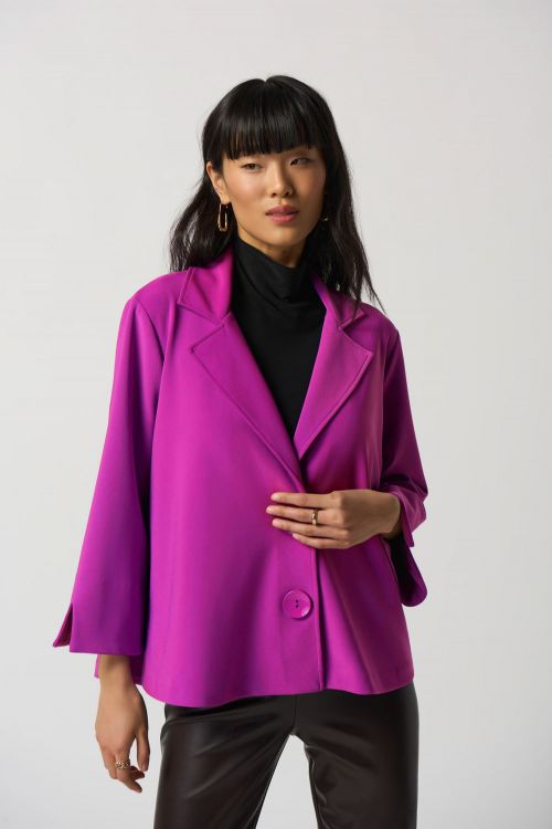 Joseph Ribkoff Opulence Notched Collar Boxy Jacket Style 233063