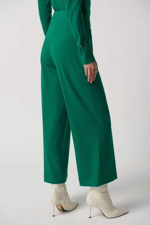 Joseph Ribkoff Kelly Green High-Rise Wide-Leg Pants Style 233098