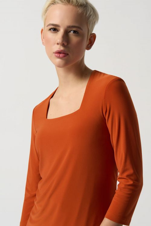 Joseph Ribkoff Tandoori Square Neck Top Style 233185