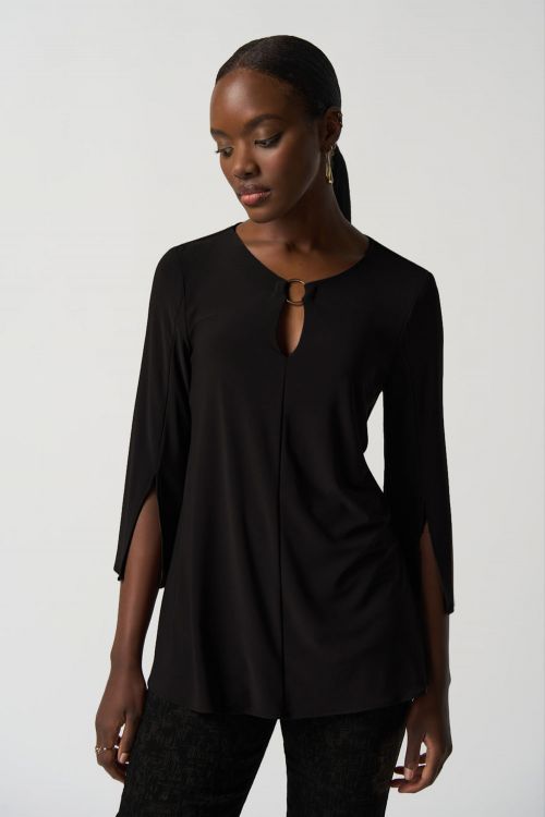 Joseph Ribkoff Black Trapeze Tunic Style 233253