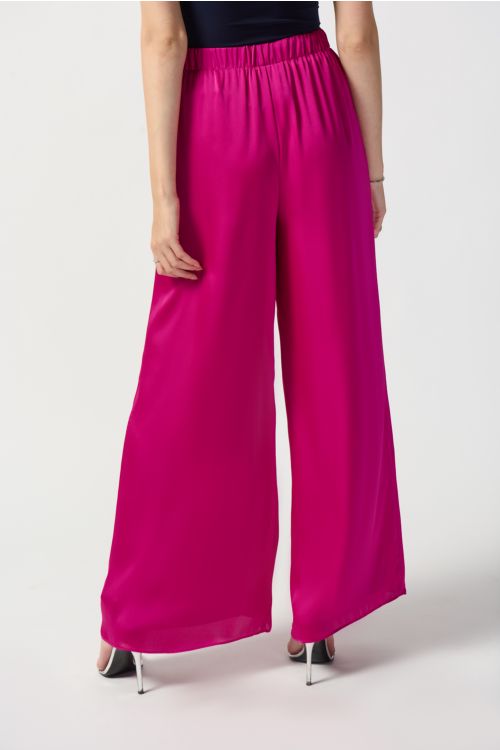 Joseph Ribkoff Opulence Satin Wide-Leg Pants Style 233785