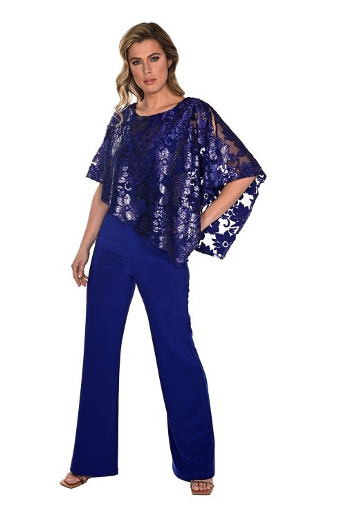 Frank Lyman Imperial Blue Long Pants Style 234004