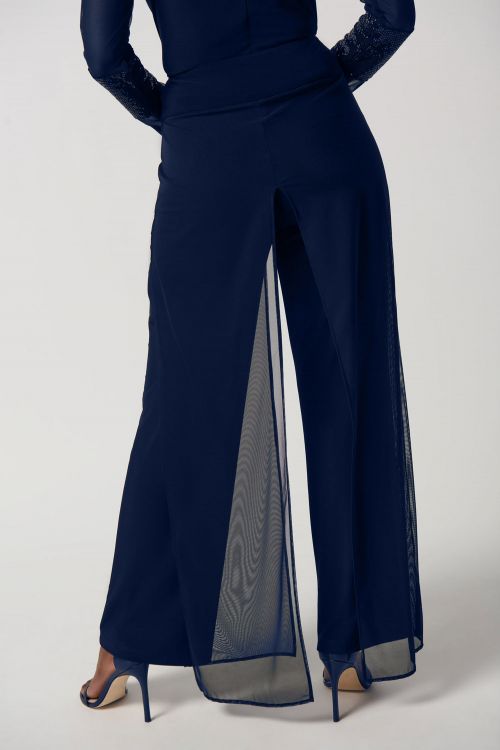 Joseph Ribkoff Midnight Blue Wide Leg Pull On Pants Style 234010