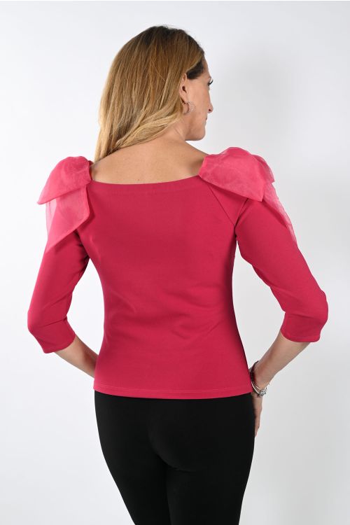 Frank Lyman Rose Knit Top Style 239143