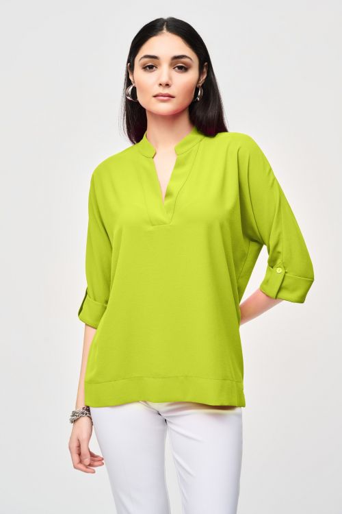 Joseph Ribkoff Key Lime Top with Dolman Sleeves Style 241039