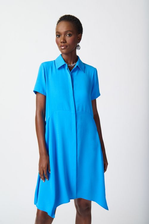 Joseph Ribkoff French Blue Shirt Dress Style 241079
