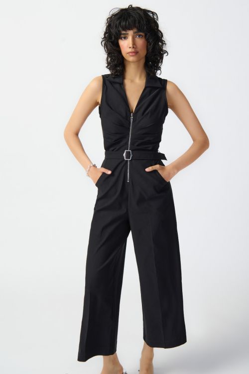 Joseph Ribkoff Black Sleeveless Jumpsuit Style 241101