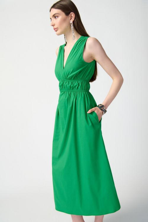 Joseph Ribkoff Island Green Fit-And-Flare Dress Style 241127