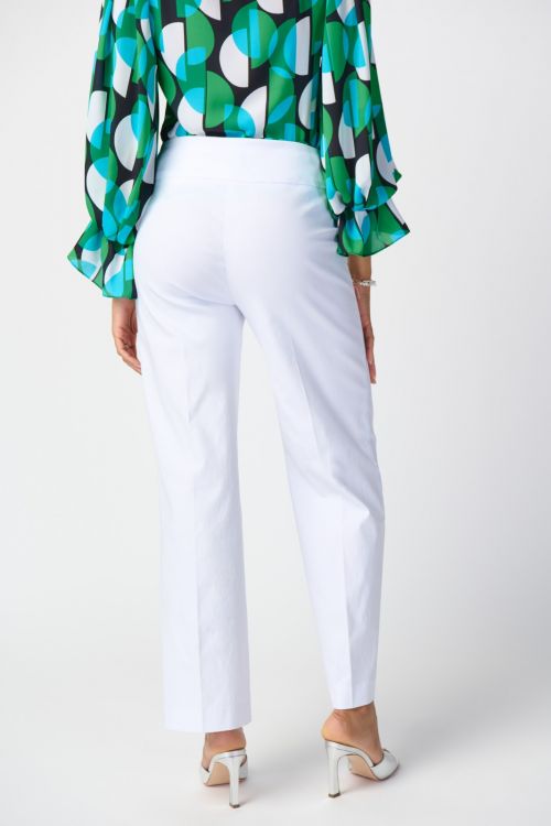 Joseph Ribkoff White Wide-Leg Pants Style 241136