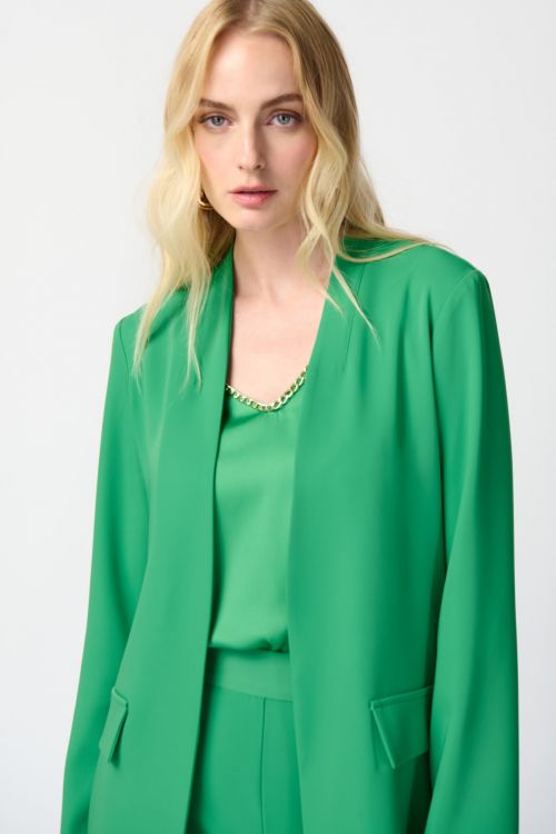 Joseph Ribkoff Island Green Straight Blazer Style 241148