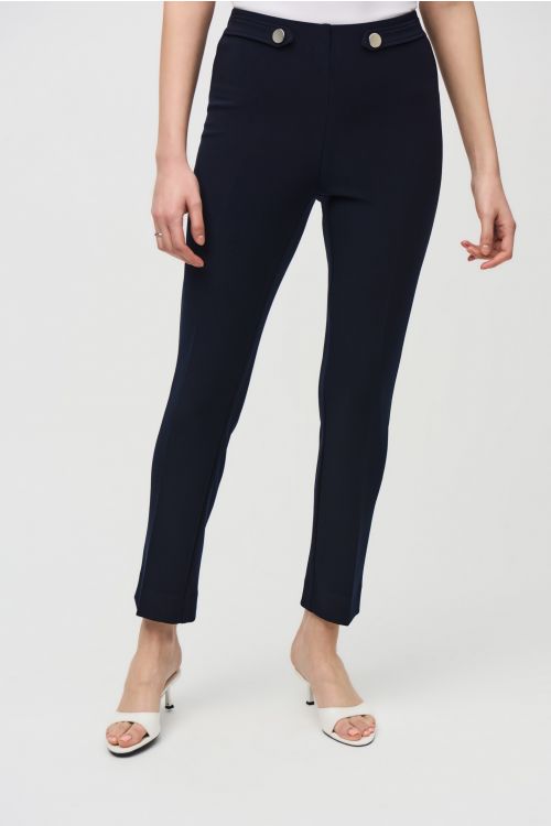 Joseph Ribkoff Midnight Blue Straight Pull-On Pants Style 241149