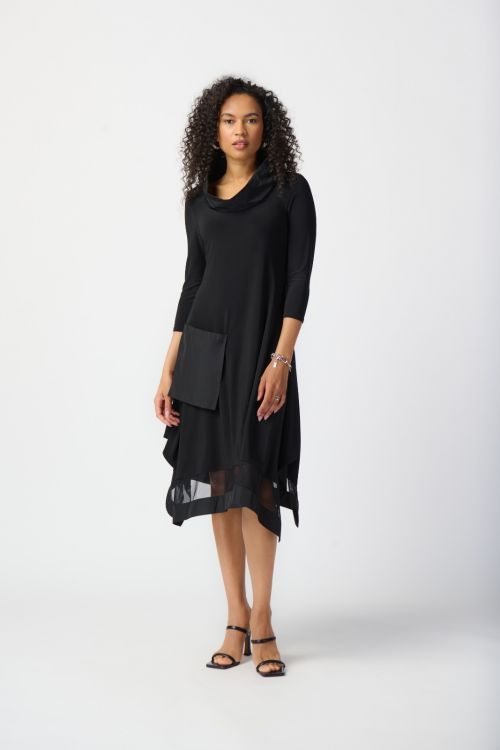 Joseph Ribkoff Black Handkerchief Dress Style 241206