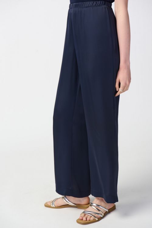 Joseph Ribkoff Midnight Blue Wide-Leg Pull-On Pants Style 241247