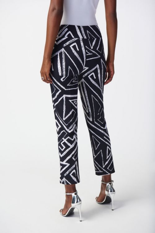 Joseph Ribkoff Midnight Blue/Vanilla Pull-On Pants Style 241271