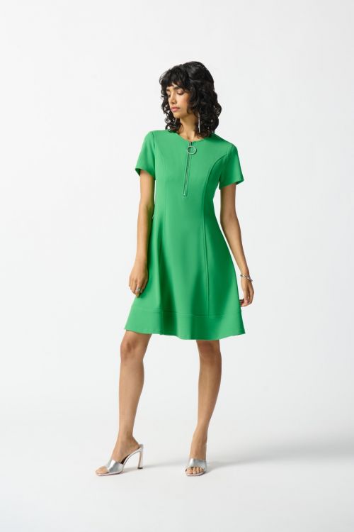 Joseph Ribkoff Island Green Fit and Flare Dress Style 242031