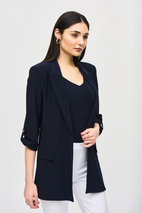 Joseph Ribkoff Midnight Blue Straight Blazer Style 242060