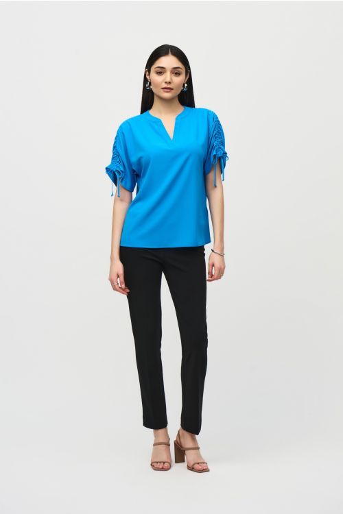 Joseph Ribkoff French Blue Boxy Top Style 242085