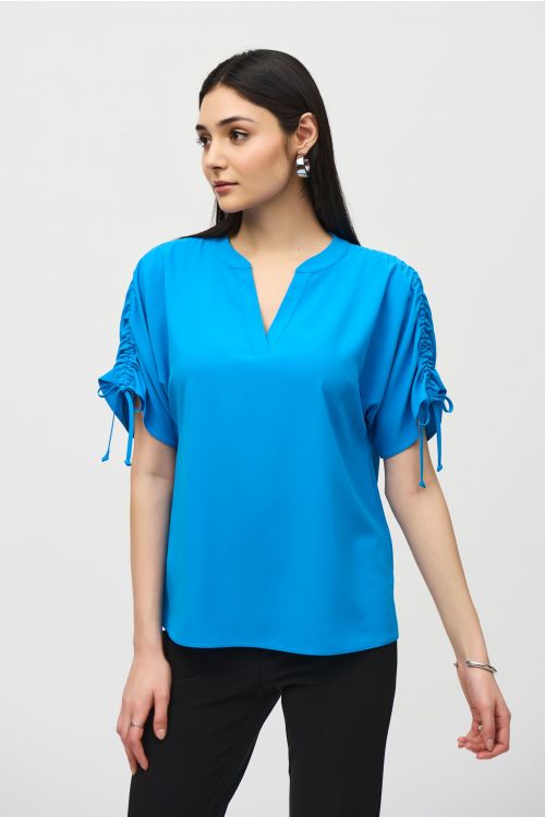 Joseph Ribkoff French Blue Boxy Top Style 242085