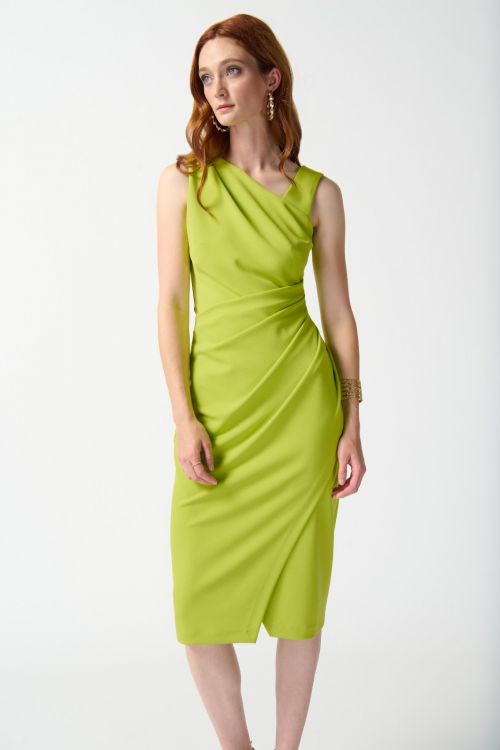 Joseph Ribkoff key Lime Sleeveless Sheath Dress Style 242234