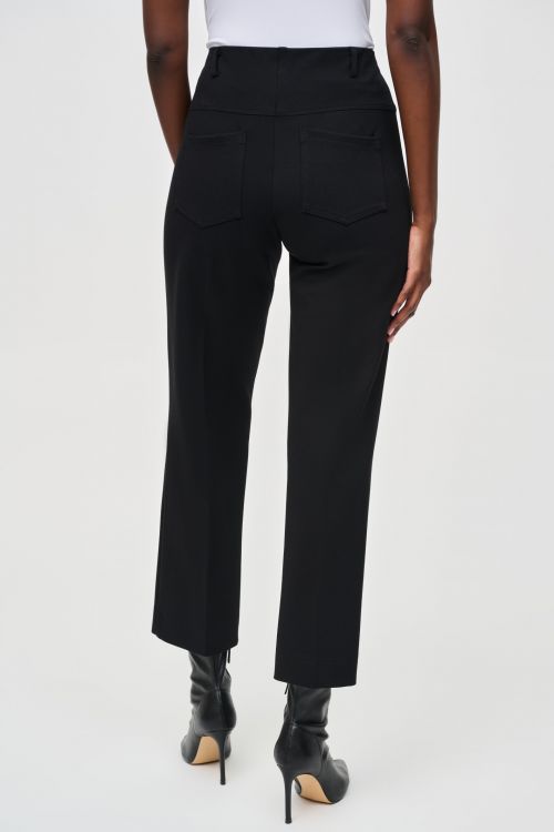 Joseph Ribkoff Black Straight Pull-On Pants Style 243049