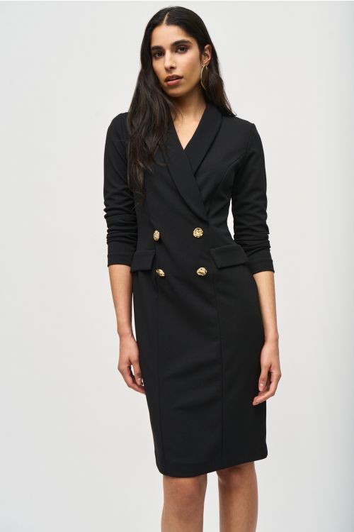 Joseph Ribkoff Black Blazer Dress Style 243146