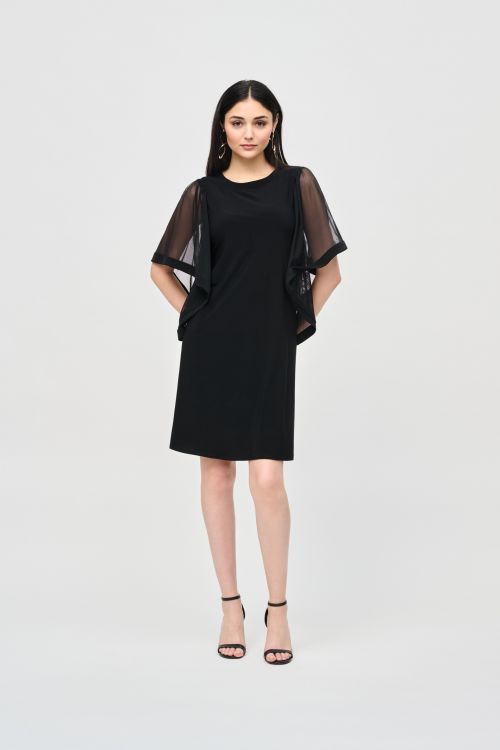 Joseph Ribkoff Black Trapeze Dress Style 243272