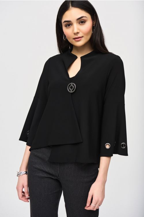 Joseph Ribkoff Black Swing Jacket Style 243289