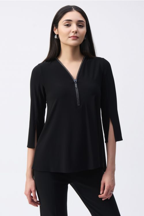 Joseph Ribkoff Black Fit and Flare Tunic Style 243314