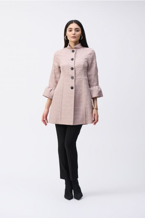 Joseph Ribkoff Sand Textured Jacquard Coat Style 243738